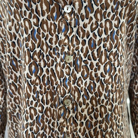 JUST WHITE JERSEY STRETCH BLOUSE. - Picture 4 of 10